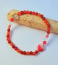 Mixed Agate Bracelet With Crystal Butterfly & Heart, Birthday Gifts For Her - Image 4