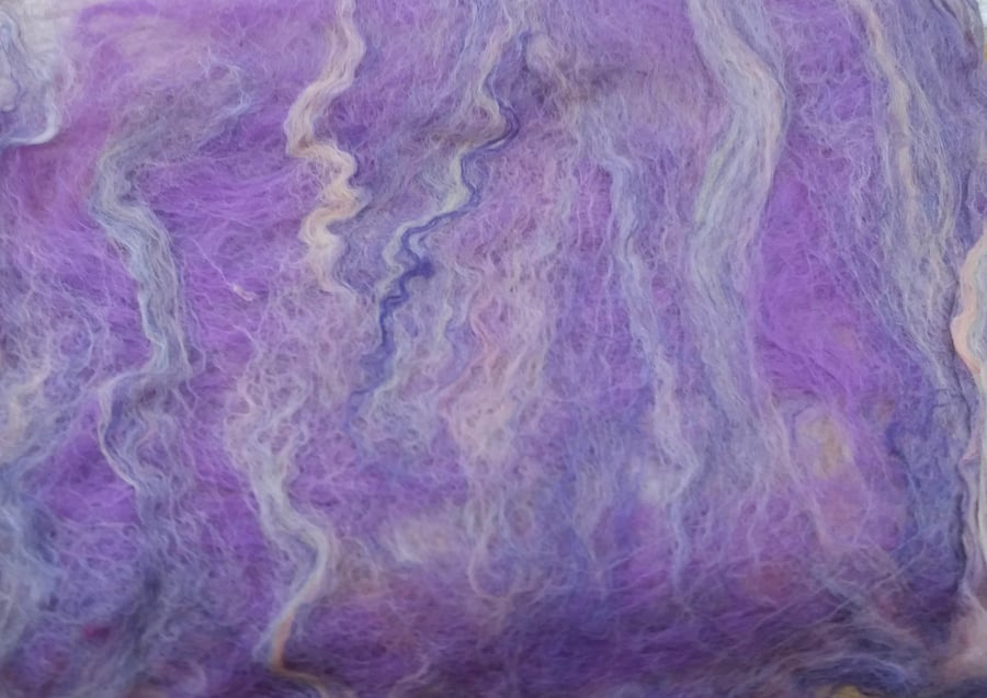 Felt fibre purple heather picture 