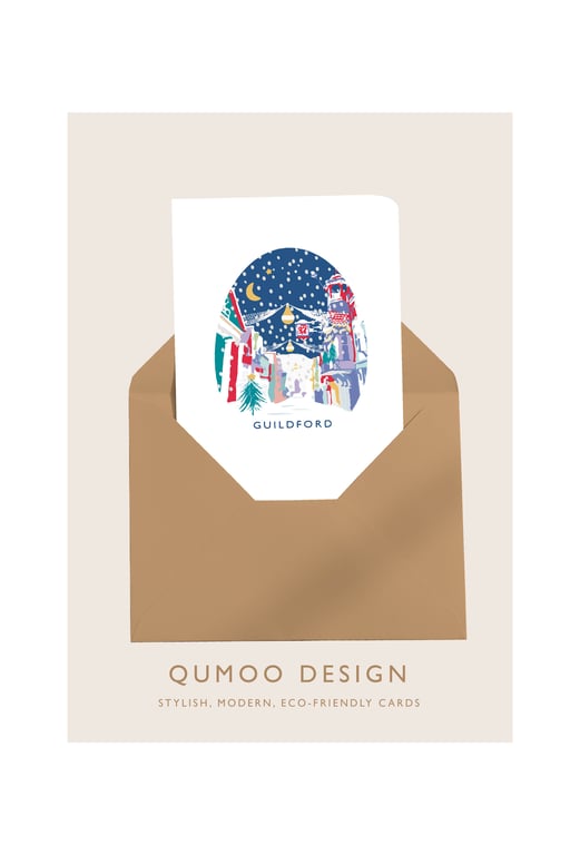 Christmas Card Guildford High Street Surrey
