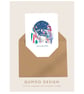 Guildford Christmas Card - Illustrated Surrey High Street Snowy Scene (QM269) - Image 2
