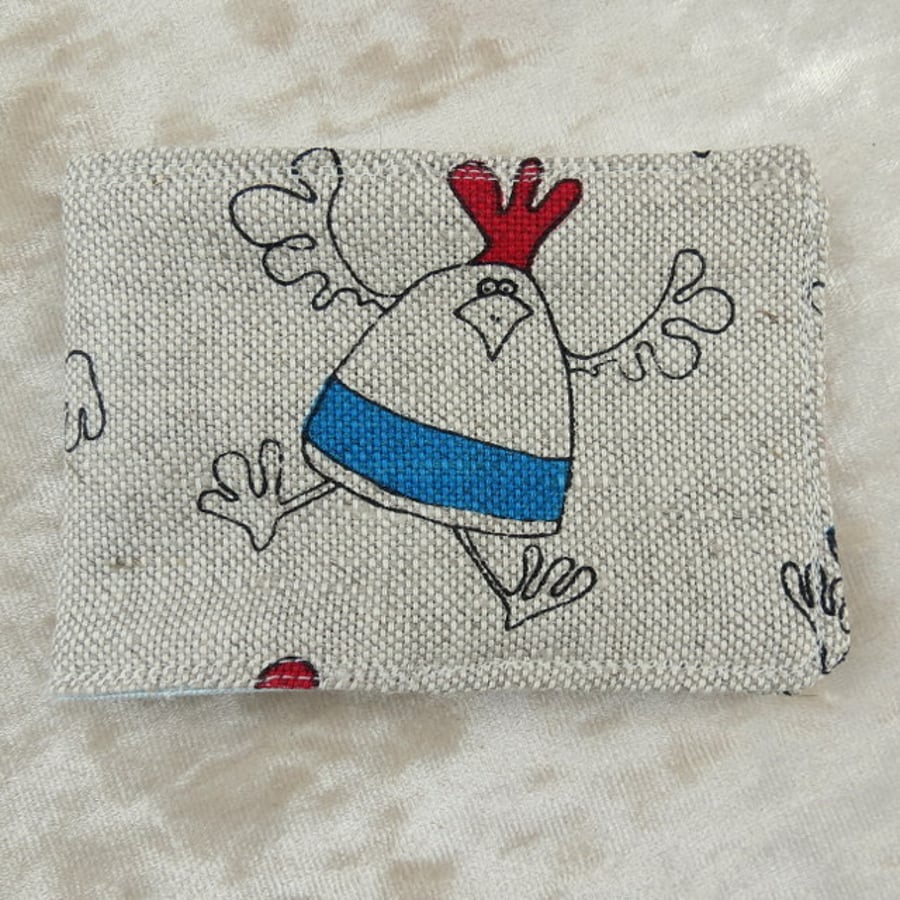 Chickens.  Ticket Sleeve.  Oyster Card Cover.