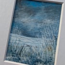 Lost - Original miniature. A5 Mounted. Mixed Media