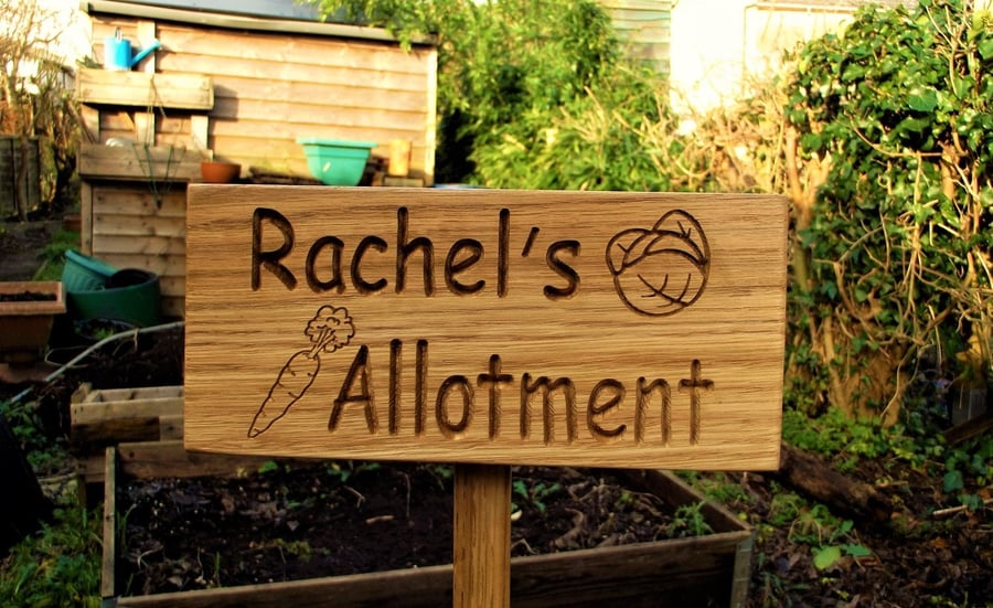 Allotment garden plaque