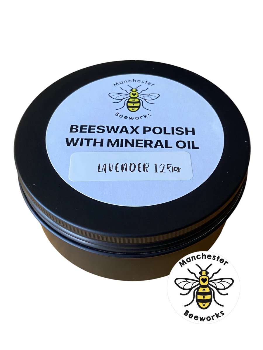Beeswax Wood Furniture Polish 125g Clear Traditional Wax Choice of Scents