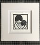 Linocut Print - Handprinted Original - Inner Child - "You're Not In Trouble" - Image 7