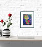 Colourful Figure Painting Naive Folk Art Figurative Artwork Cool Eclectic Decor - Image 5