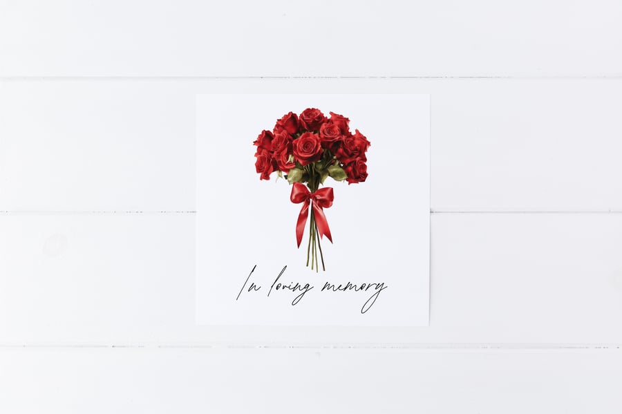 In Loving Memory Sympathy Card