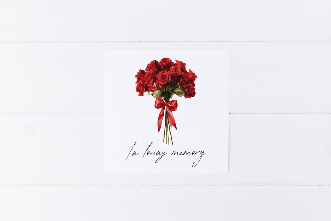 In Loving Memory Sympathy Card