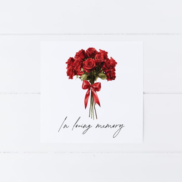 In Loving Memory Sympathy Card