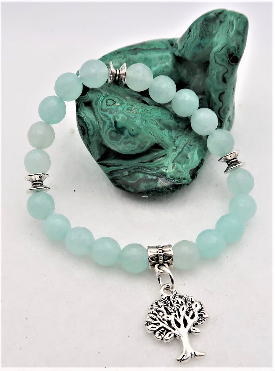 Amazonite Charm Bracelet. With choice of Charms.