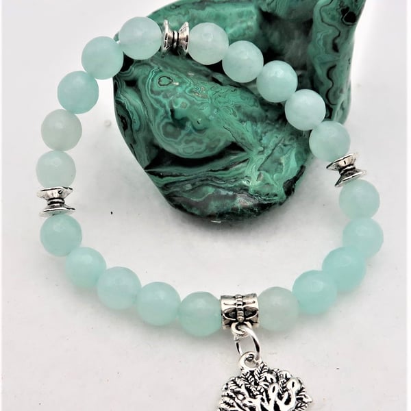 Amazonite Charm Bracelet. With choice of Charms.