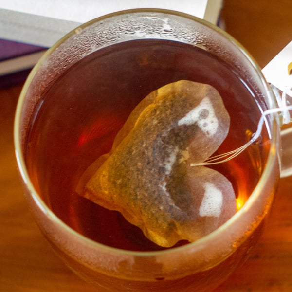 Handmade Heart Teabags, Custom Shaped Tea Bags, Wedding favours