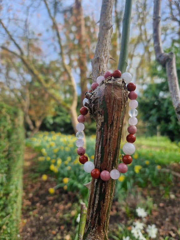 Cancer Zodiac Star Sign Gemstone Bracelet 