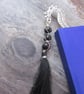 Dragon Bookmark, Black Agate Wire Wrapped Bookmark - Image 4