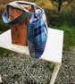 Harris Tweed patchwork shopper bag woth handmade button - Image 5