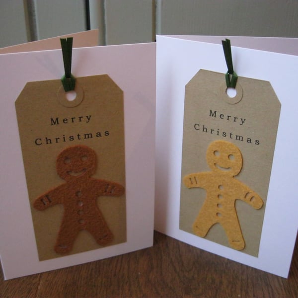 Merry Christmas Gingerbread Man Card