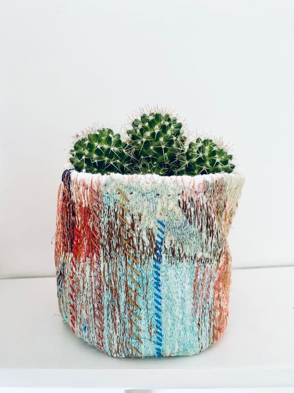 Tactile textile vessel, Moroccan influenced 