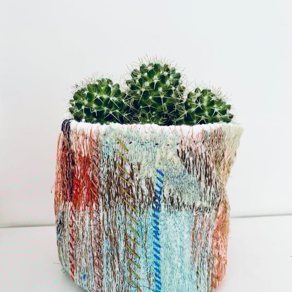 Tactile textile vessel, Moroccan influenced 