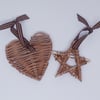 Mini willow star and heart
