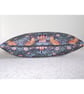 Velvet Bolster Cushion Cover William Morris Strawberry Thief 16" x 12 Blue 12x16 - Image 2