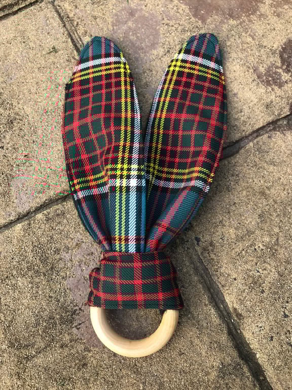 Anderson Tartan Bunny Ears Teether