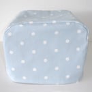 Toaster Cover Polka Dots Dualit 2 Slice Toaster Dust Cover NOT PADDED Blue