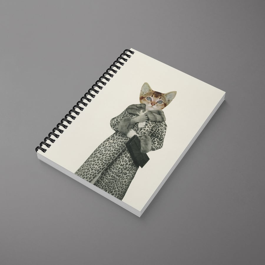 Cat Spiral Notebook - Kitten Dressed as Cat