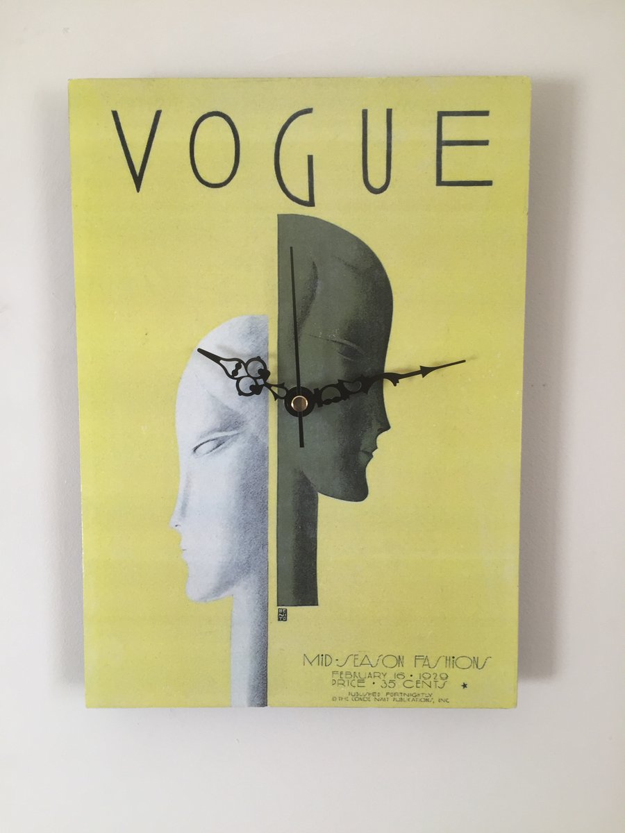 vogue magazine cover clock