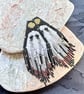 Spooky ghost Halloween beaded fringe earrings - Image 4