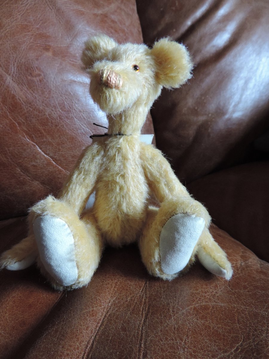 7 inch Handmade Mohair Collectible Teddy Bear