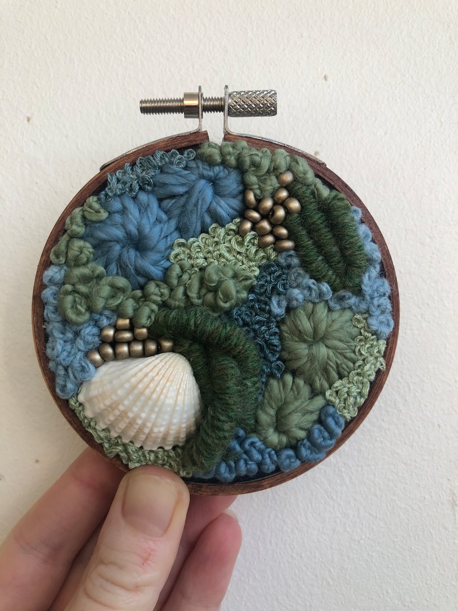 Seaside a 3 inch art piece