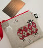 SALE Red Sheep  Coin Purse - Image 4