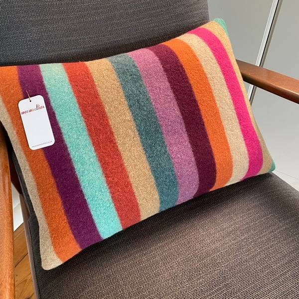 Large 100 % Felted Merino Lambswool Cushion