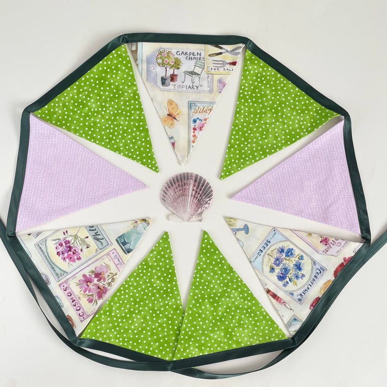 Garden bunting - large - reversible