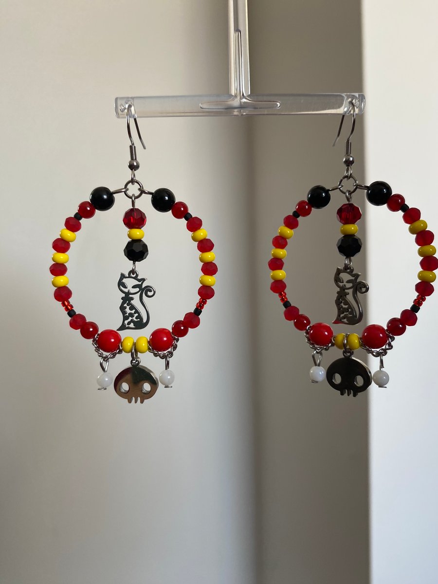 Ruby Gloom - Doom Kitty Earrings 
