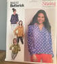 B6632 Butterick Blouse 4 Options Size 6 - 22 - Image 2