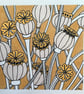 Poppy seed heads original drawing