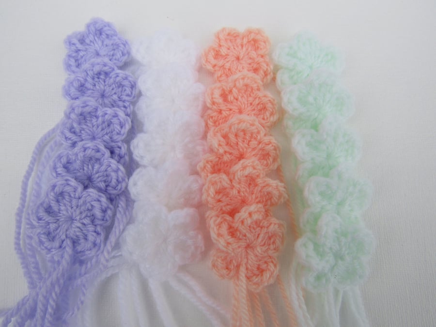 Crochet flowers x 20