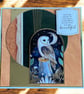 Luxury Blank Owl Card. Rustic Woodland Birthday Card. Owl Lover Card