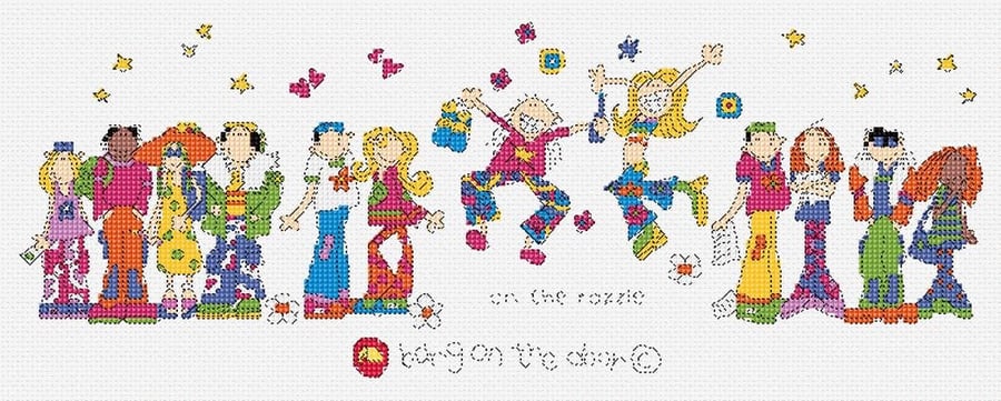 Bang on the door - on the razzle cross stitch kit
