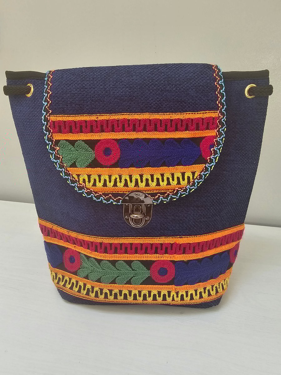 Textured Felt Artisan Rucksack 