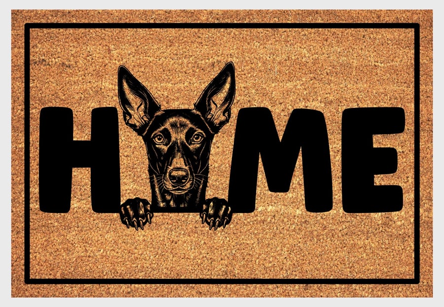 Podenco Door Mat No.6 - Podenco Welcome Mat - 3 Sizes