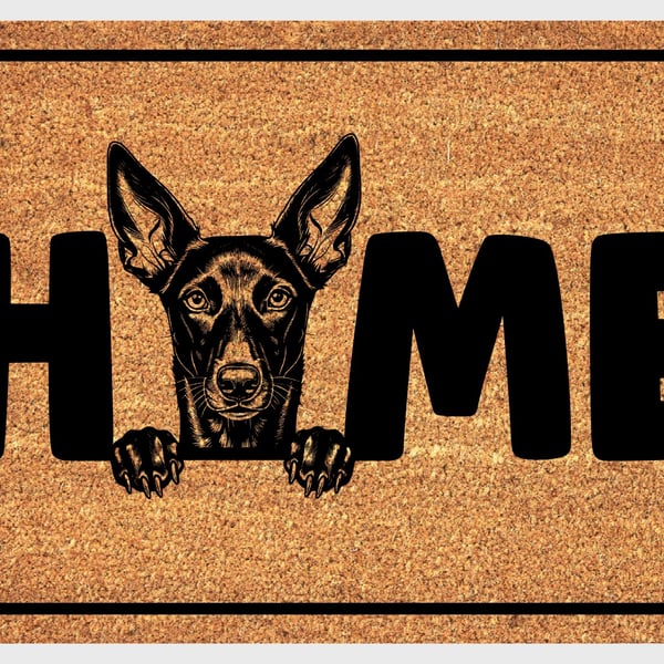 Podenco Door Mat No.6 - Podenco Welcome Mat - 3 Sizes