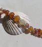 Orange Carnelian Agate Gemstone Chakra Bracelet "Citrus Burst" - Image 5