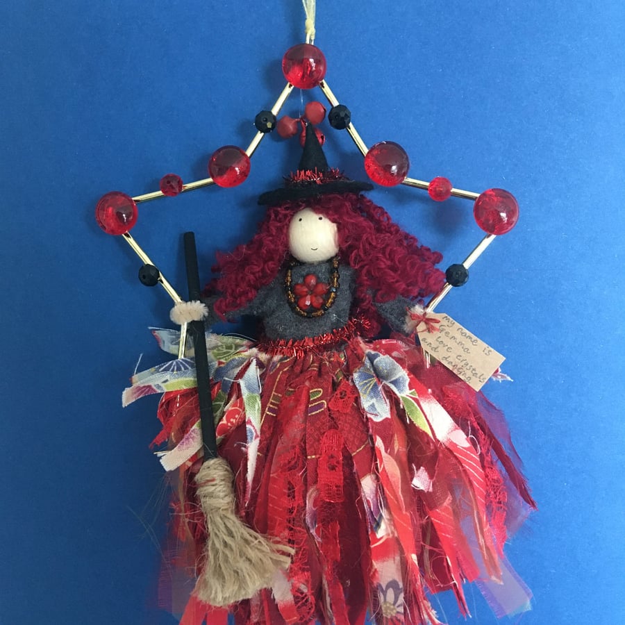 Witch Doll Decoration, Witch Core Decorations, Halloween