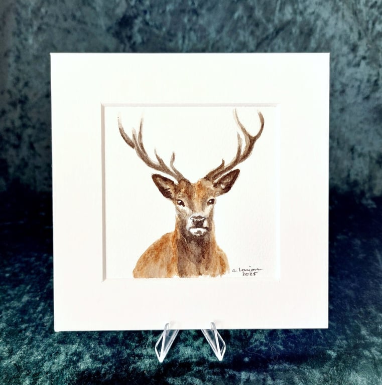 Stag - Original Watercolour Painting