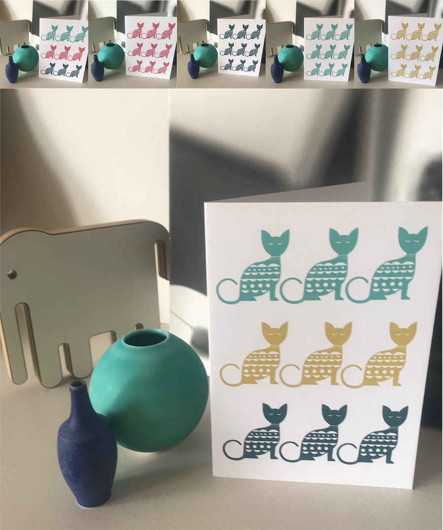 'Cats' multi card pack