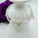 Amazonite, Rose Quartz & MOP Sea Glass Bracelet