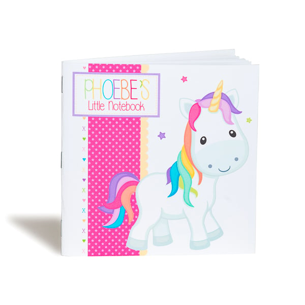 Personalised Unicorn Notebook