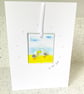 Fused glass seagulls keepsake card - Image 1